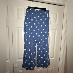 Blue Star Pattern Pants